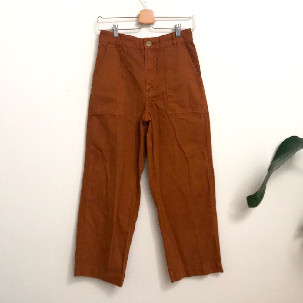 Free People wide leg high waist Sunday Skies pants